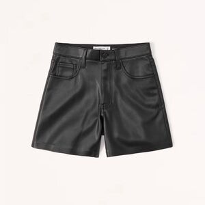 NWOT Abercrombie Dad Short - Black Leather 28 / 6